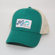 Load image into Gallery viewer, 🌴☀️ H2O For The Soul - Trucker Organic/Recycled Hat, Structured, (5 Colors, 2 Logo Options))

