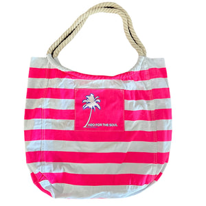 🌴☀️ Canvas Beach Bag, Logo Large (6 Options)