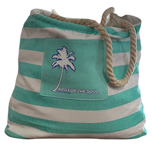 🌴☀️ Canvas Beach Bag, Logo Large (6 Options)