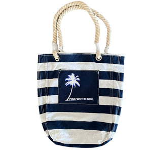 🌴☀️ Canvas Beach Bag, Logo Small (3 Options)