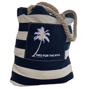 🌴☀️ Canvas Beach Bag, Logo Small (3 Options)