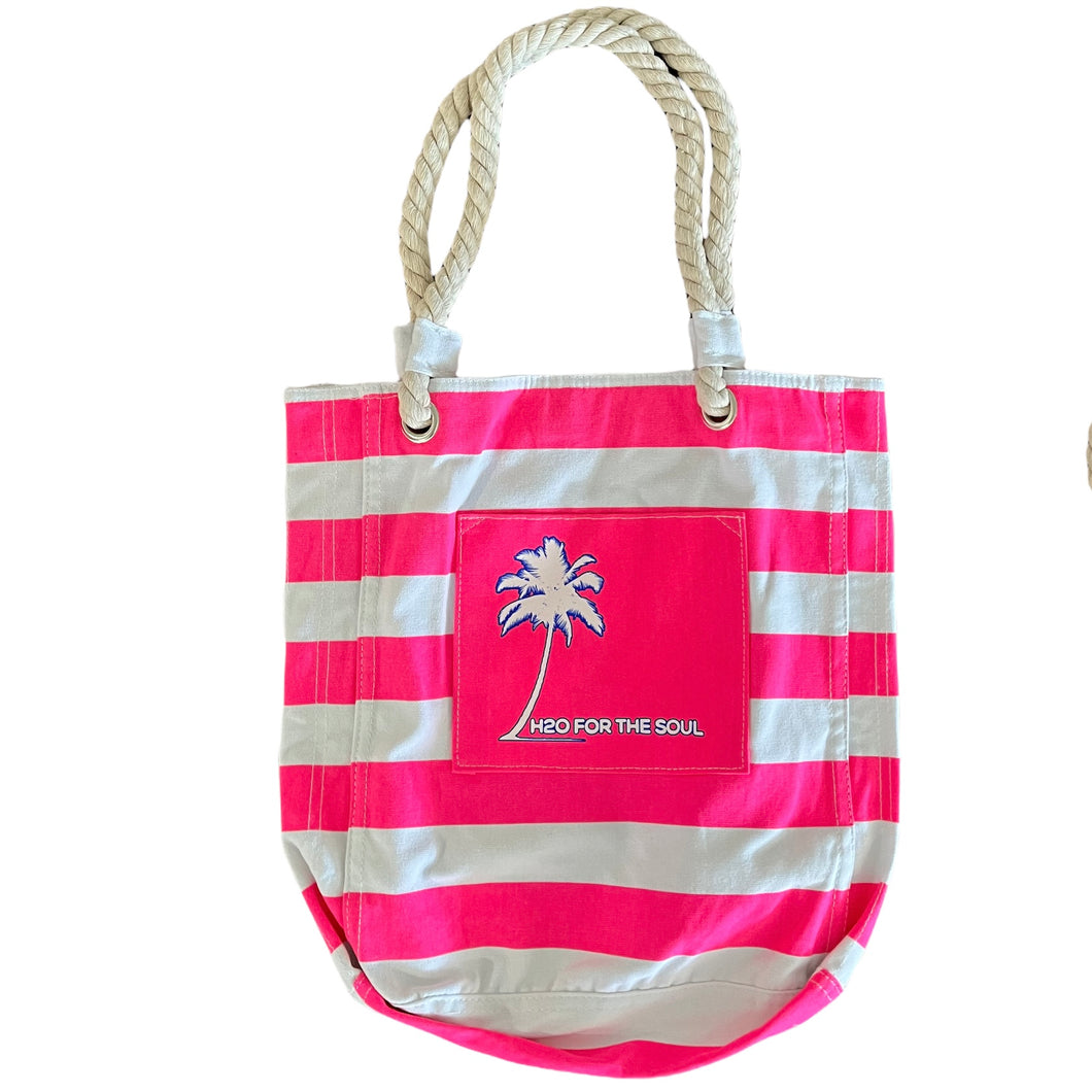 🌴☀️ Canvas Beach Bag, Logo Small (3 Options)