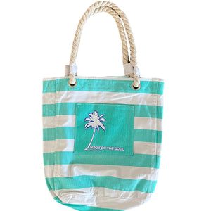 🌴☀️ Canvas Beach Bag, Logo Small (3 Options)