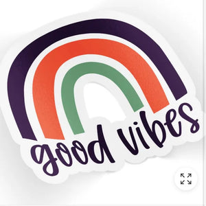 Vinyl Decal, "good vibes"