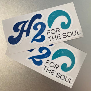 🌴☀️ Vinyl Decal, Small 3" x 1.5", H2O FOR THE SOUL,