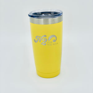 🌴☀️ Stainless Steel Tumbler 20oz, Logo Rectangle (9 Color Options)