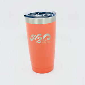 🌴☀️ Stainless Steel Tumbler 20oz, Logo Rectangle (9 Color Options)