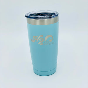 🌴☀️ Stainless Steel Tumbler 20oz, Logo Rectangle (9 Color Options)