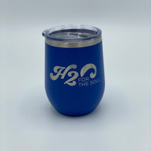 Load image into Gallery viewer, 🌴☀️ Stainless Steel Wine Tumbler 12oz, Logo Rectangle (7 Color Options)
