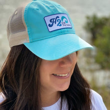 Load image into Gallery viewer, 🌴☀️ H2O For The Soul - Trucker Hat Unstructured (3 Colors, 2 Logo Options)
