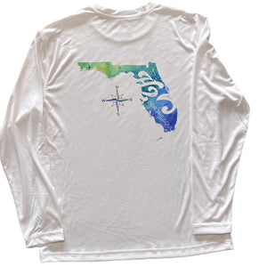 🌴☀️Performance Sun Shirt, Long Sleeve Logo Florida UPF 30+ (3 Color Options)