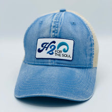 Load image into Gallery viewer, 🌴☀️ H2O For The Soul - Trucker Hat Unstructured (3 Colors, 2 Logo Options)
