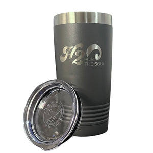 🌴☀️ Stainless Steel Tumbler 20oz, Logo Rectangle (9 Color Options)