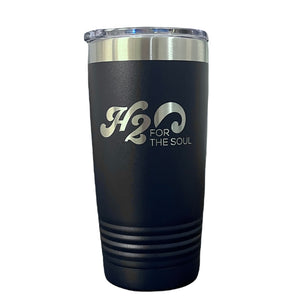 🌴☀️ Stainless Steel Tumbler 20oz, Logo Rectangle (9 Color Options)