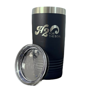 🌴☀️ Stainless Steel Tumbler 20oz, Logo Rectangle (9 Color Options)