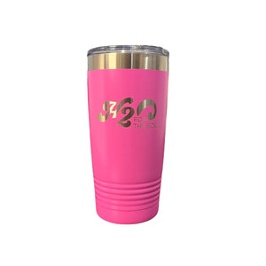 🌴☀️ Stainless Steel Tumbler 20oz, Logo Rectangle (9 Color Options)