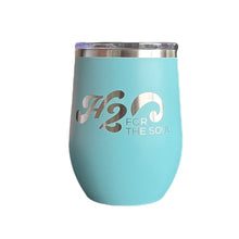 Load image into Gallery viewer, 🌴☀️ Stainless Steel Wine Tumbler 12oz, Logo Rectangle (7 Color Options)
