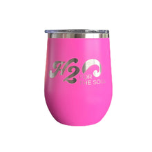 Load image into Gallery viewer, 🌴☀️ Stainless Steel Wine Tumbler 12oz, Logo Rectangle (7 Color Options)
